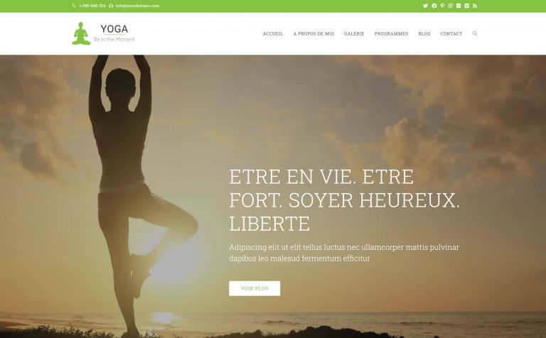 création site yoga B-energie digitale