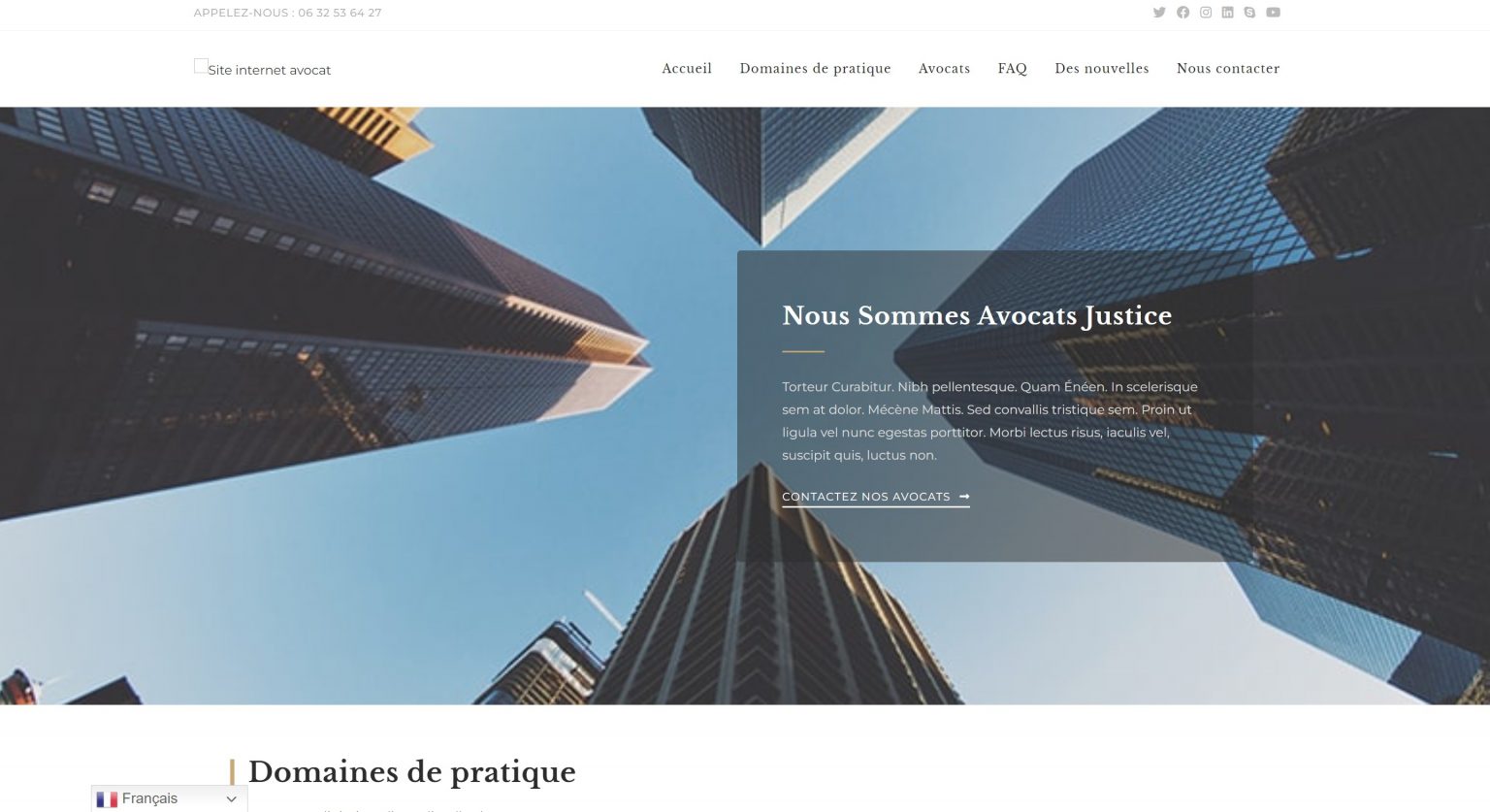 conception de site internet pour avocat par B-energie-digitale